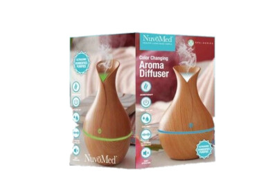 NuvoMed Color Changing Aroma Diffuser - New in Box Ultrasonic Humidifier 130 mL