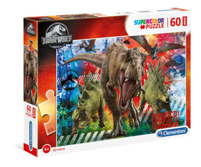 Puzzle maxi 60 elementów. Supercolor. Jurassic World
