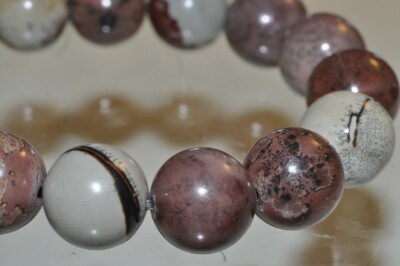 7.7''''Artistic/Dainty''~Dendritic Red APACHE RHYOLITE JASPER Unisex Bracelet P1342