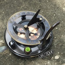 Vintage Working Sundial Compass Nautical Steampunk Camping Hiking Tool Gift Idea