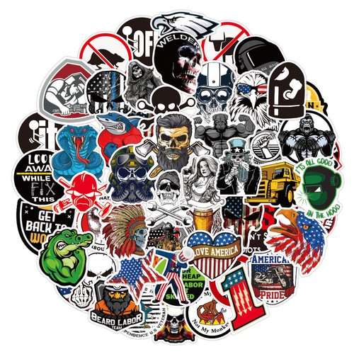 ⭐100 Pezzi Uomini Garage Toolbox Stile Adesivi Stickerbomb | eBay
