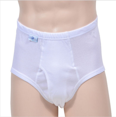 2p Korean TRY deodorant Brief Underwear Men's 100% Cotton Underpanties White