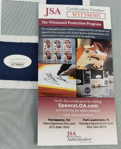 Andruw Jones Signed New York Yankees Jersey (JSA COA) 10xGold Glove Award Winner - Picture 5 of 7
