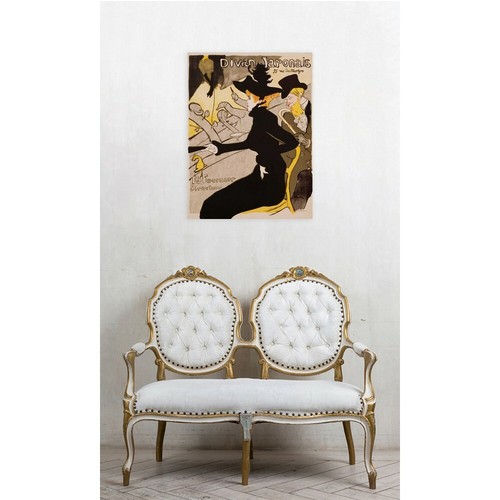 Stampa su Tela su Carta Poster o Quadro Henri Toulouse-Lautrec Divan Japonais Po - Imagen 2 de 2