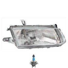 Scheinwerfer links inkl. OSRAM Lampen H4 mit Lampenträger für Mazda 323 S V BA