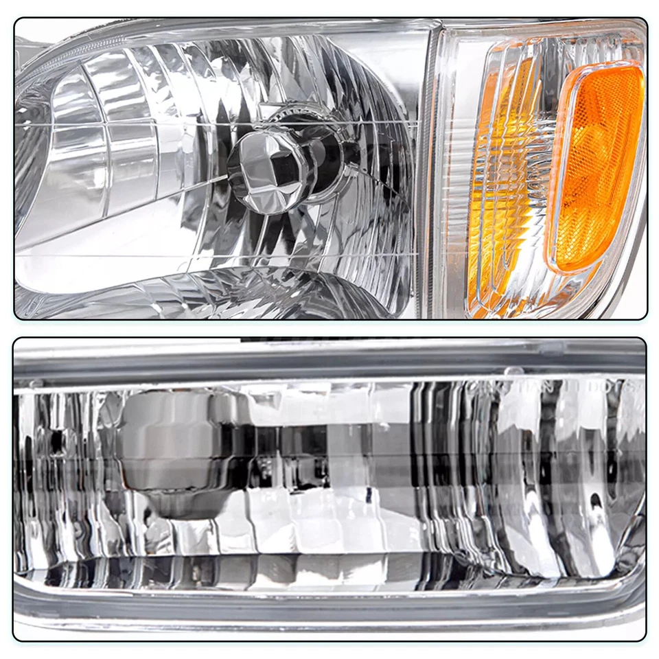Faros y luces de esquina y luz de señal para Toyota Tacoma 2001 2002 2003 2004 Foto 2 de 4