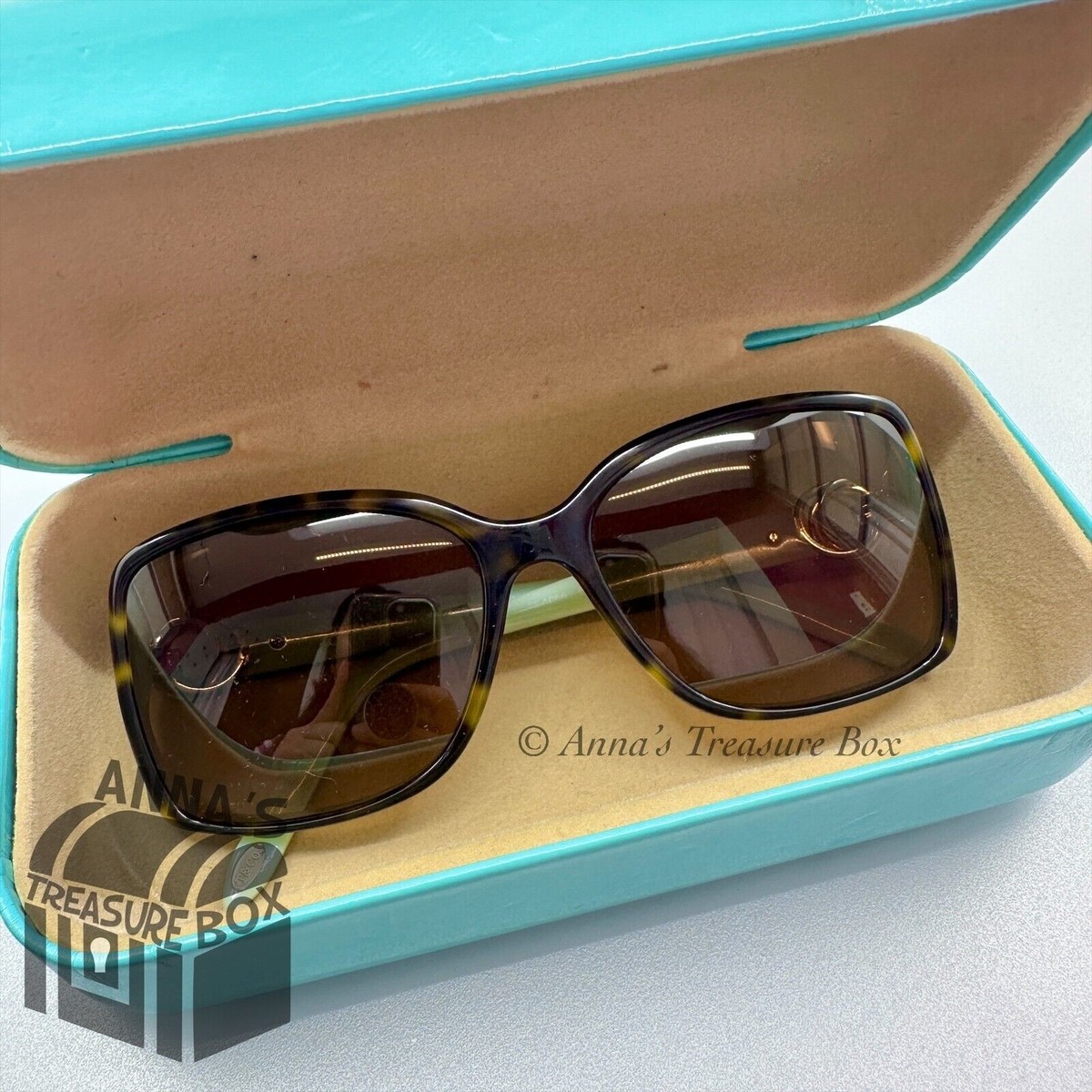 Tiffany & Co. TF 4066 8134/3B 56-16 135 3N Havana/Blue Square