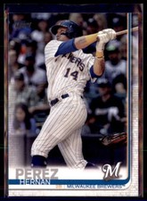 2019 Topps  Hernan Perez Milwaukee Brewers #617  5 Card Lot