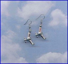 Long Eze Earrings Aircraft Airplane 99's Aviatrix Made in the USA