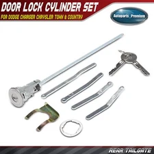 Tailgate Trunk Door Lock Cylinder Set for Dodge Charger Chrysler Town & Country