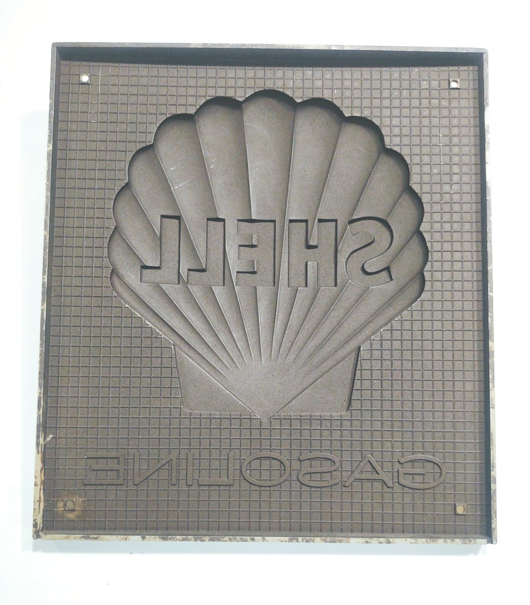 デッドストック品　SHELL シェル灯油 両面 電飾看板 1970年代 デッドストック品 SHELL シェル灯油 両面 電飾看板 1970年代