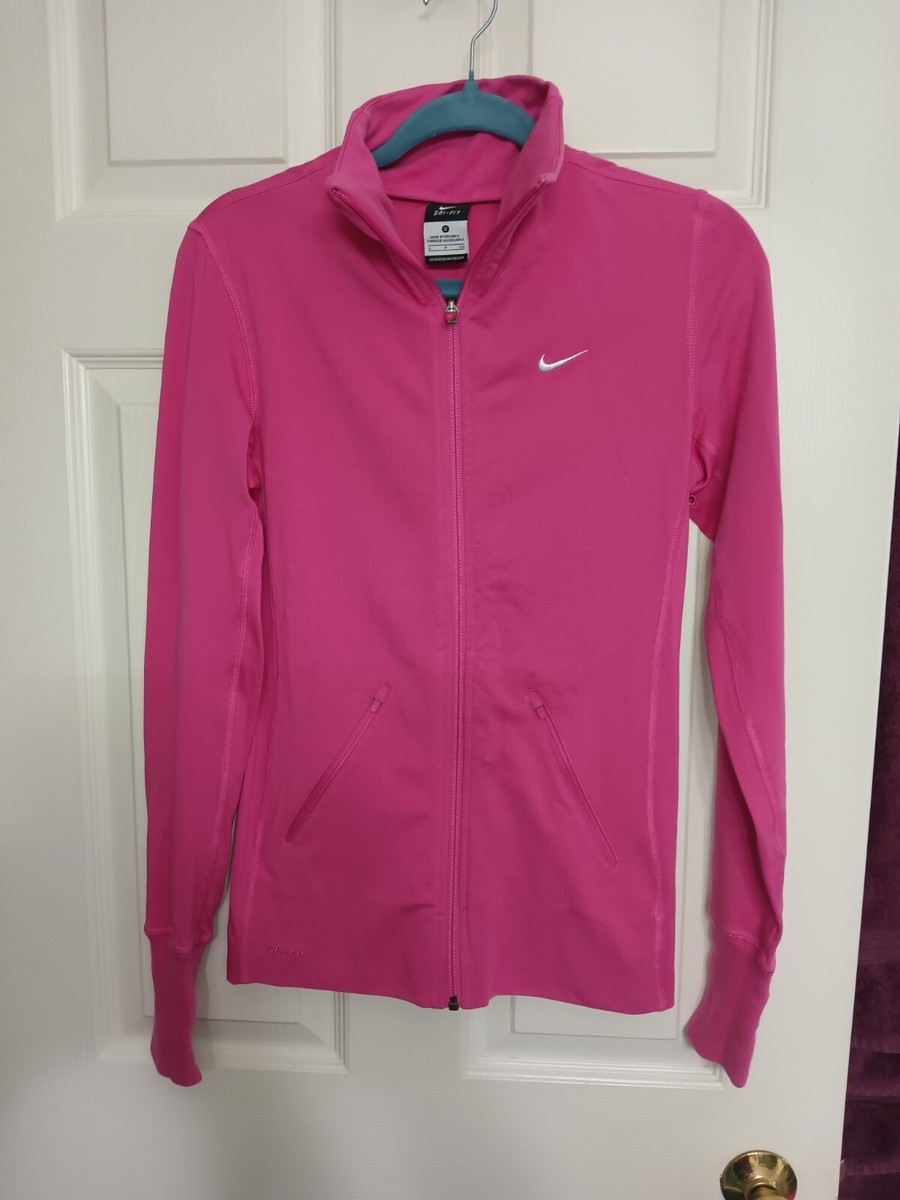 pink nike zip up