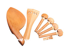 1 set high quality jujube wood violin fittings 4/4, Violin Parts Accessories
