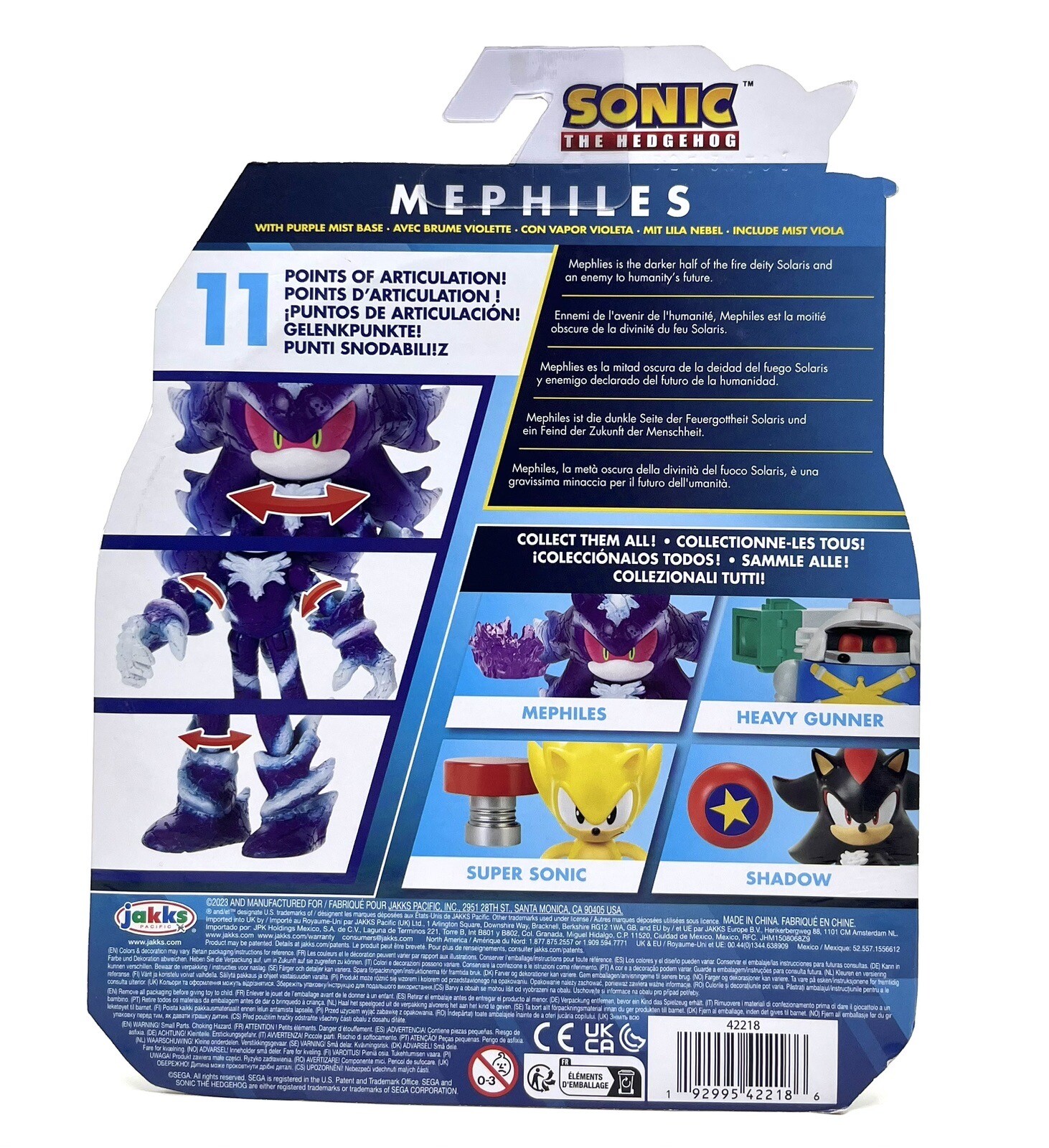 Sonic The Hedgehog Mephiles Jakks Pacific Figure 4 Inch *IN HAND - Foto 4