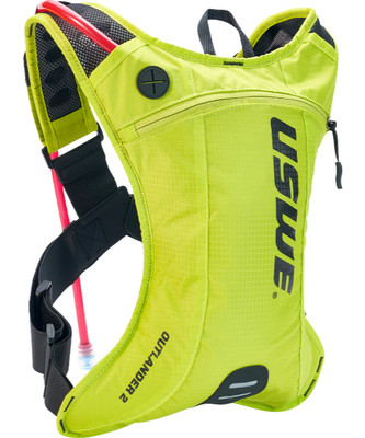 USWE Outlander 2L Hydration Pack Bag Yellow 1.5L 50oz Elite Hydrapak Bladder NEW