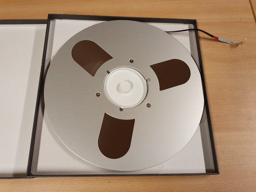 10" (26,50 CM) METAL REEL TAPE BASF LPR 35 IN ORIGINAL BOX #528 - Foto 2 di 3