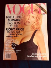 Kim Basinger How Hot Can She Get? photographed by Herb Ritts Vogue May 1991