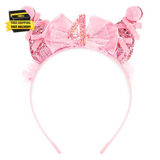 Birthday Headband for Women Girls 4 Year Happy Birthday Party Accessories Favor