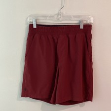 Rhone 7" Mako Short Mens SP Dark Red Unlined Training Running Outdoor Drawstring
