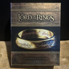 LOTR The Lord of the Rings Trilogy Blu Ray Extended Edition Gold Box set