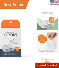 Carbon Filter 4-Pack: Natural Odor Eliminators for Complete Diaper Pail