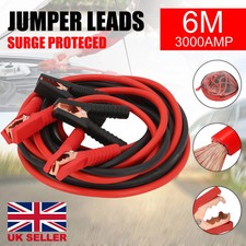 6+6M Heavy duty Jump Leads 3000AMP Car Van Battery,Starter Booster Cables,Jumper