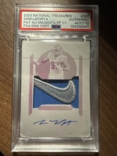 2023 NATIONAL TREASURES PRINTING PLATE SAM LaPORTA RC AUTO/TAG NIKE 1/1 LIONS 🦁