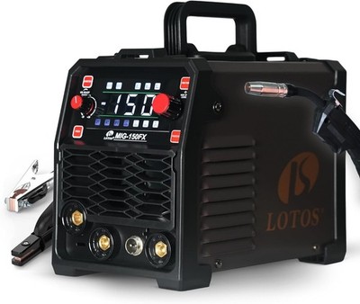 MIG150FX 150A MIG Welder, 3-in-1 Synergic MIG Flux Core/MMA/TIG, 120V Por