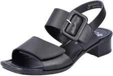 Rieker 62663-01 Black Gr. 37 Damen Leder Sandalen Riemchen UVP: 59,99€ (5829)