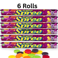 Spree Original Candy 1.77 oz Tubes 6 Pack SHIPS FREE