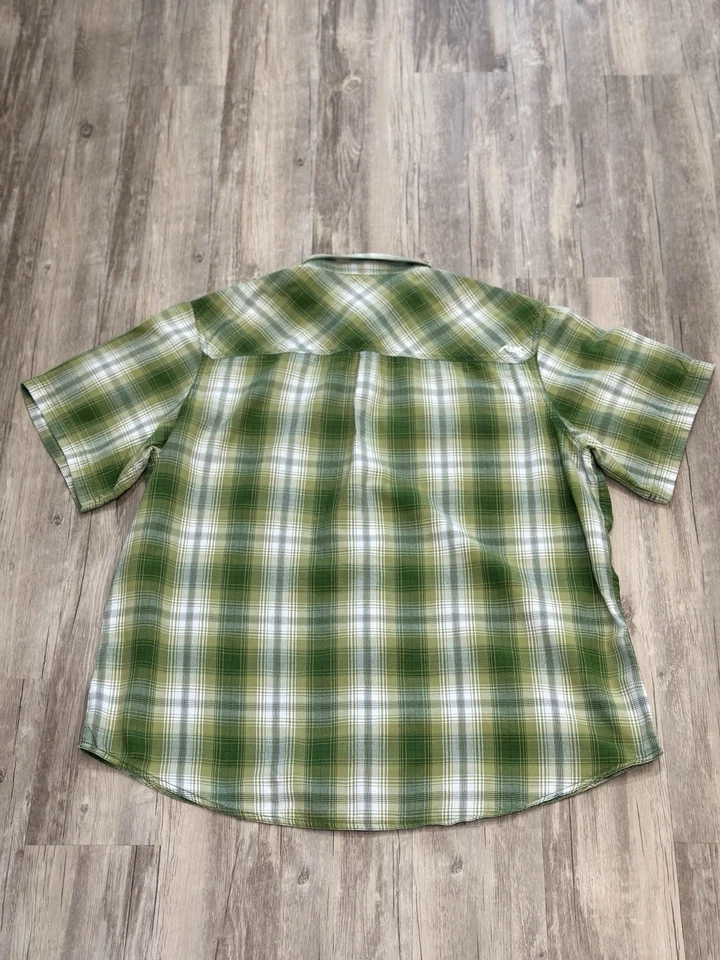 Mountain Khakis Rodeo SS Shirt Pearl Snap Green Plaid 100% Cotton Men’s Sz XXL - Image 2 of 4