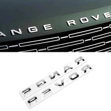 Range Rover Gloss silver ABS Emblem Replacement Badge for Front Hood & Trunk