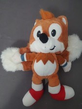 Juguete de peluche vintage Sonic Hedgehog TAILS Fox 14" Caltoy 1994 Sega