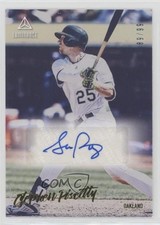2020 Panini Chronicles Luminance Gold 89/99 Stephen Piscotty #LA-SP Auto 4nl