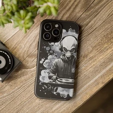 DJ Phone Case, Music Lover Gift, Electronic Dance Music Accessory, Party Vibes