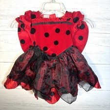 Koala Kids Red Plush Ladybug Halloween Costume Dress Girls Size 2T