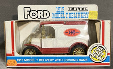 ERTL Locking Coin Bank 1/25 scale 1913 Ford Model T Delivery - NEW w KEY 463 .