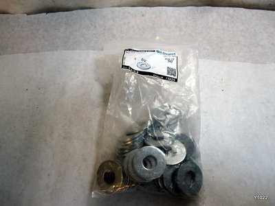 #ad 50pcs USS flat washers Zinc plated grade 5 steel 1 2quot; $17.10