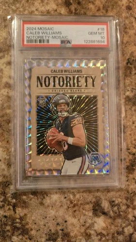 2024 Panini Mosaic - Notoriety Caleb Williams #18 Mosaic Prizm (RC) PSA 10!!!!!!