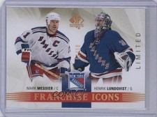 2015 SP Authentic Franchise Icons Limited 2/10 Mark Messier Henrik Lundqvist 0c3