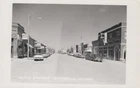 Main Street Bowbells ND Coca Cola vintage 1950s - RPPC Photo Postcard