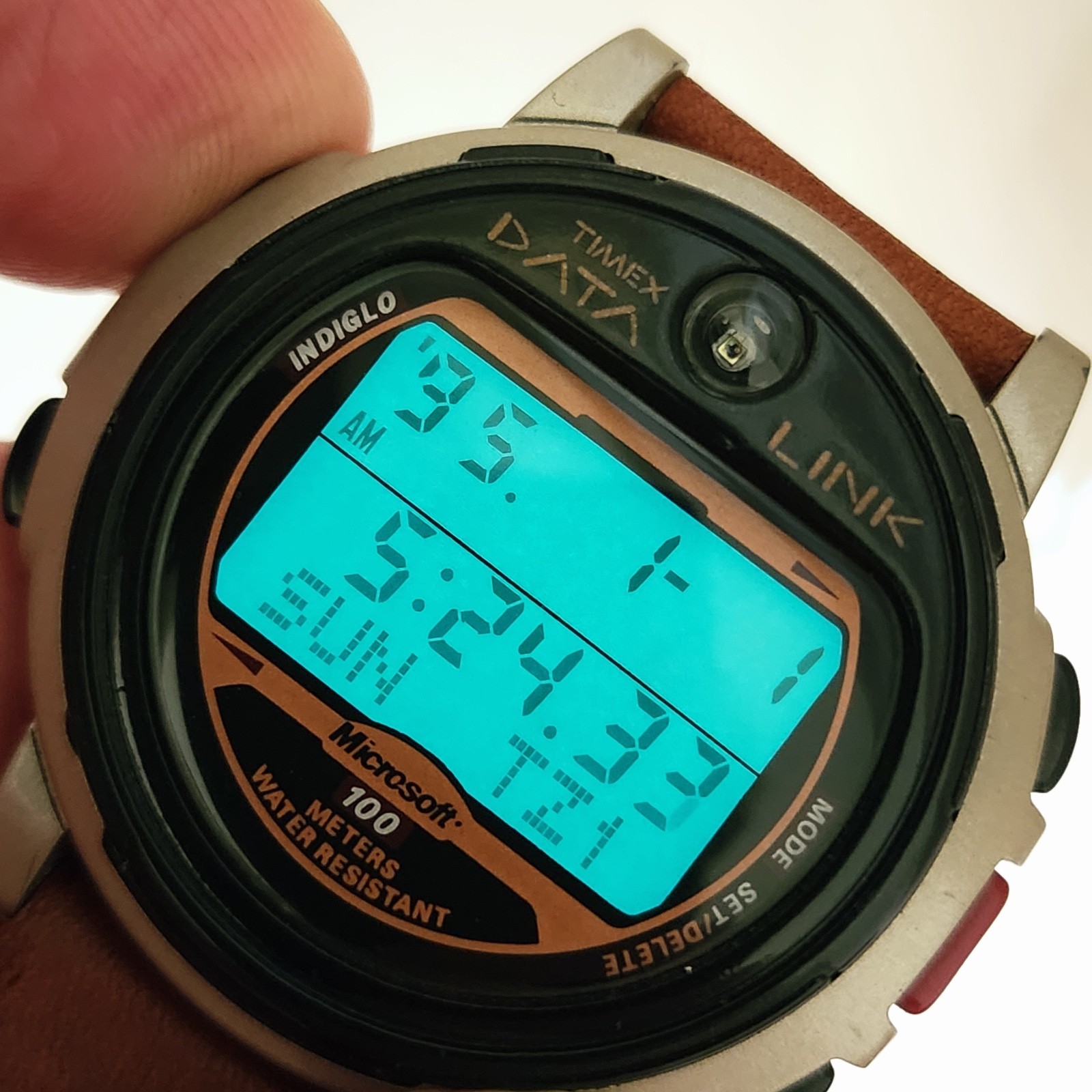 Timex Microsoft Data Link Watch Rare Memory Indig… - image 6