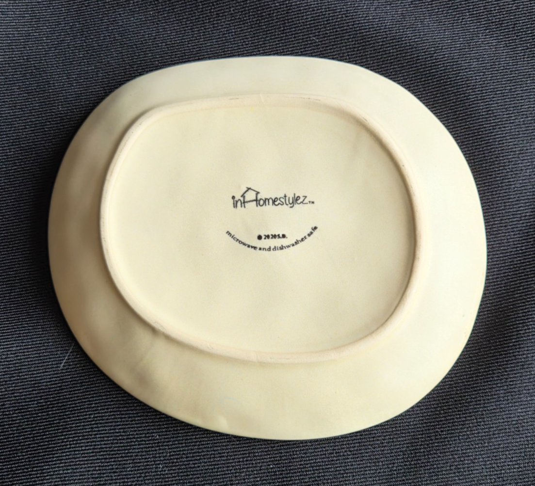 Spring Sysmbols InHomestylez Spring Pressed Garden Small Stoneware Plate | eBay