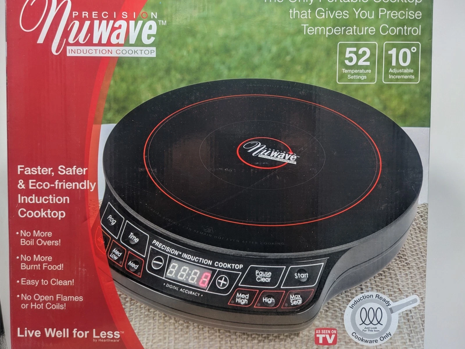 NuWave Precision Induction Cooktop Flex 1300 Watts Portable Burner NIB