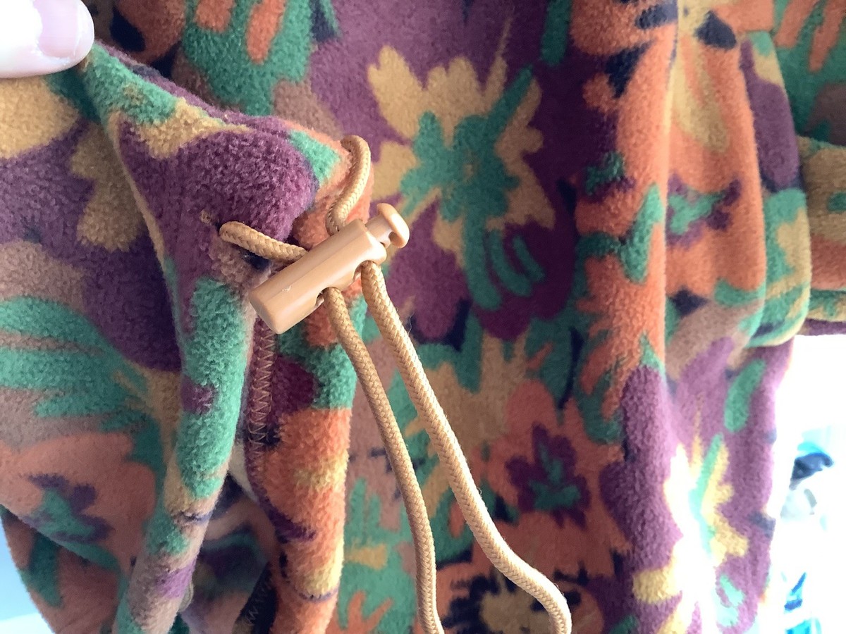 Lucy Yak Womens Stevie Fleece 1/4 Zip Cass Floral Pockets Autumn