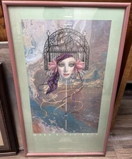 Mark Van Epps Mask of New Orleans Limited Edition Art Print Poster Framed 33x20"