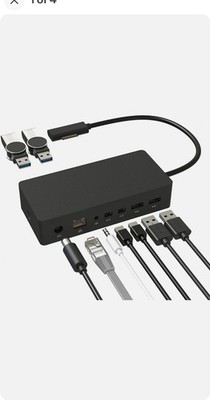 Kabcon Surface Dock Surface Docking Station with 90W Power Supply 10 in 1