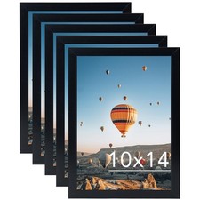 10x14 Picture Frame Set of 5 Black for 30 x 40cm Diamond Painting Art, Wall M...