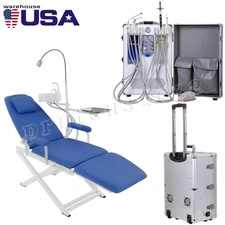 Portable Dental Delivery Unit with Air Compressor+Curing Light+Scaler/Chair Unit