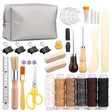 49 Pcs Book Binding Kits for Beginners Hand Bookbinding Tools Bookbinding Sup...